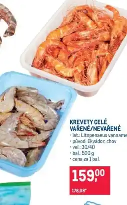 Makro Krevety celé vařené/nevařené nabídka