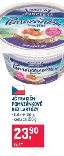 Makro Madeta Jč tradiční pomazánkové bezlaktózy nabídka