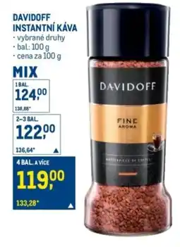 Makro Davidoff instantní káva nabídka