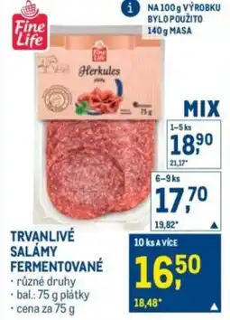Makro Trvanlivé salámy fermentované nabídka