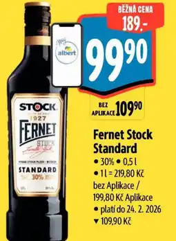 Albert Fernet Stock Standard nabídka