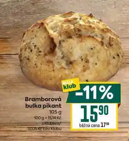 Billa Bramborová bulka pikant nabídka