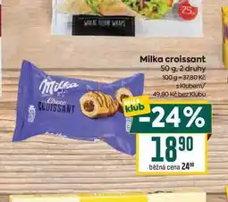 Billa Milka croissant nabídka