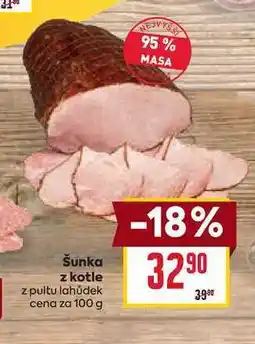 Billa Šunka z kotle z pultu lahůdek cena za nabídka