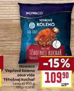 Billa Nowaco Vepřové koleno Sous vide Těhotnej kuchař cena za nabídka