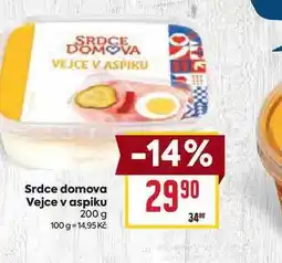 Billa Srdce domova Vejce v aspiku nabídka
