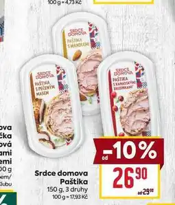 Billa Srdce domova Paštika nabídka