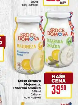 Billa Srdce domova Majonéza, Tatarská omáčka nabídka