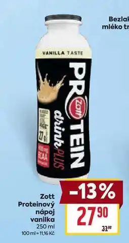 Billa Zott Proteinový nápoj vanilka nabídka