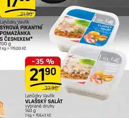 Flop VLAŠSKÝ SALÁT vybrané druhy nabídka