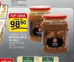 Flop HOTOVÁ JÍDLA VE SKLE vybrané druhy nabídka