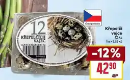 Billa Křepelčí vejce 12 ks nabídka