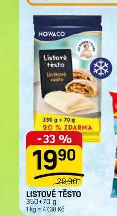 Flop LISTOVÉ TĚSTO 350+70 g nabídka