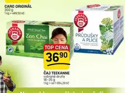Flop ČAJ TEEKANNE vybrané druhy nabídka