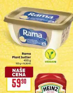 Billa Rama Plant butter nabídka