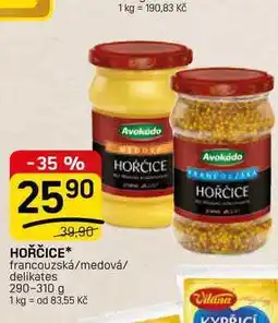 Flop HOŘČICE francouzská/medová/ delikates nabídka