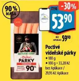 Albert Poctivé vídeňské párky nabídka