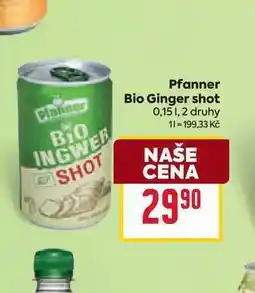 Billa Pfanner Bio Ginger shot nabídka