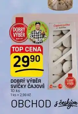 Flop DOBRÝ VÝBĚR SVÍČKY ČAJOVÉ 10 ks nabídka