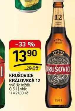 Flop KRUŠOVICE KRÁLOVSKÁ 12 světlý ležák nabídka