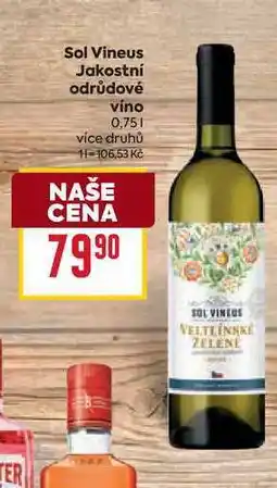 Billa Sol Vineus Jakostní odrůdové víno nabídka
