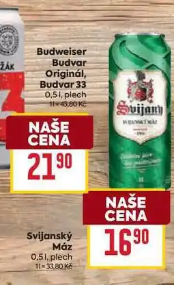 Billa Svijanský Máz 0,51, plech nabídka
