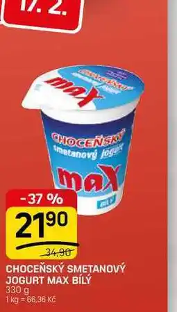 Flop CHOCEŇSKÝ SMETANOVÝ JOGURT MAX BÍLÝ nabídka