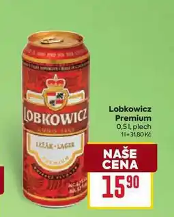 Billa Lobkowicz Premium 0,51, plech nabídka