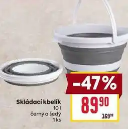Billa Skládací kbelík 101 černý a šedý 1 ks nabídka