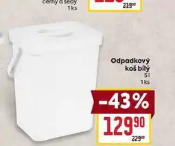Billa Odpadkový koš bílý 51 1 ks nabídka