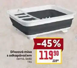 Billa Dřezová mísa s odkapávačem černá, šedá 1ks nabídka