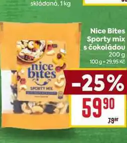 Billa Nice Bites Sporty mix s čokoládou nabídka