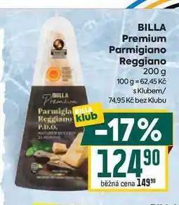 Billa BILLA Premium Parmigiano Reggiano nabídka