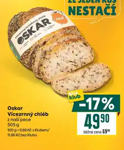 Billa Oskar Vícezrnný chléb z naší pece nabídka