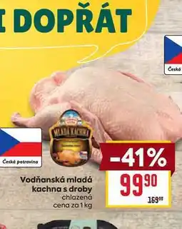 Billa Vodňanská mladá kachna s droby chlazená cena za nabídka