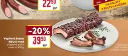 Billa Vepřová žebra BBQ & med z teplého pultu cena za nabídka