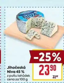 Billa Jihočeská Niva 45% z pultu lahůdek cena za nabídka