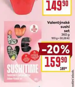 Billa Valentýnské sushi set nabídka