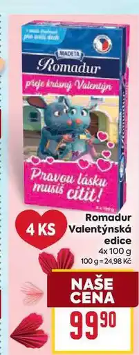 Billa Romadur Valentýnská edice nabídka