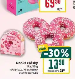 Billa Donut z lásky 1 ks nabídka