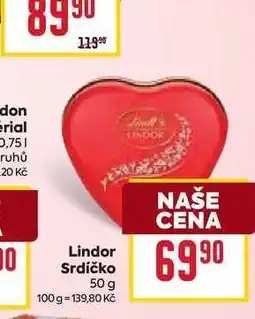 Billa Lindor Srdíčko nabídka