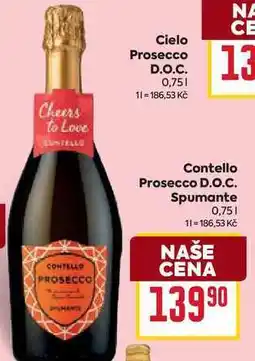 Billa Contello Prosecco D.O.C. Spumante nabídka