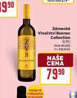 Billa Zámecké Vinařství Bzenec Collection nabídka