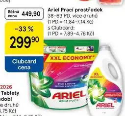 Tesco Ariel Prací prostředek, 38-63 PD. více druhů nabídka