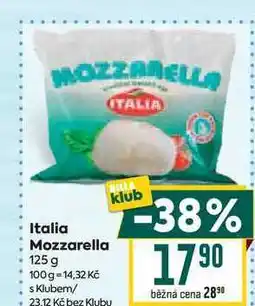 Billa Italia Mozzarella nabídka