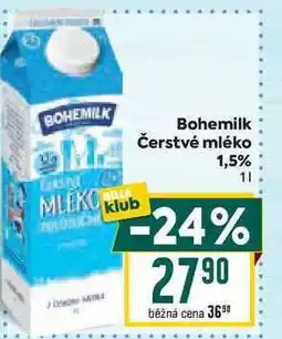 Billa Bohemilk Čerstvé mléko 1,5% nabídka