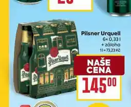 Billa Pilsner Urquell nabídka