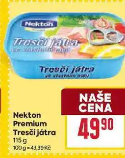 Billa Nekton Premium Tresčí játra nabídka