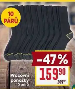 Billa Pracovní ponožky 10 párů nabídka