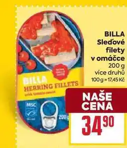 Billa BILLA Sledové filety v omáčce nabídka